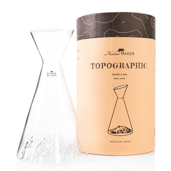 Carafe à eau Topographic Mont-Blanc